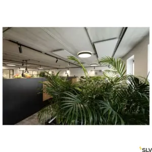 Candeeiro de parede/teto MEDO® PRO 60 Redondo 110° Preto