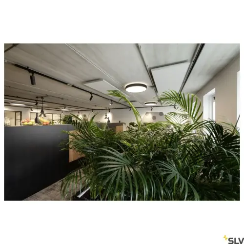 Candeeiro de parede/teto MEDO® PRO 60 Redondo 110° Preto