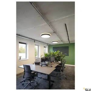 Candeeiro de parede/teto MEDO® PRO 60 Redondo 110° Preto