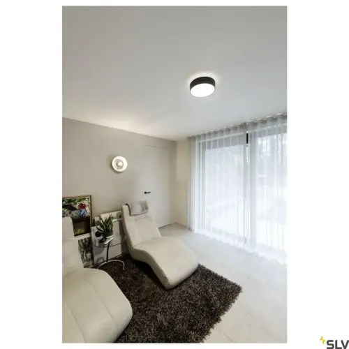 MEDO® 30 Wall/Ceiling Lamp Round 110° Black