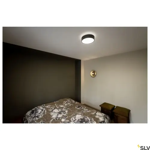 MEDO® 30 Wall/Ceiling Lamp Round 110° Black