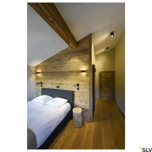 KALU Lámpara Pared/Techo Tres Focos 60° Negro