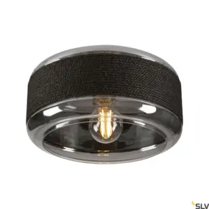 Candeeiro de parede/teto PANTILO ROPE 27 Cilíndrico Prateado