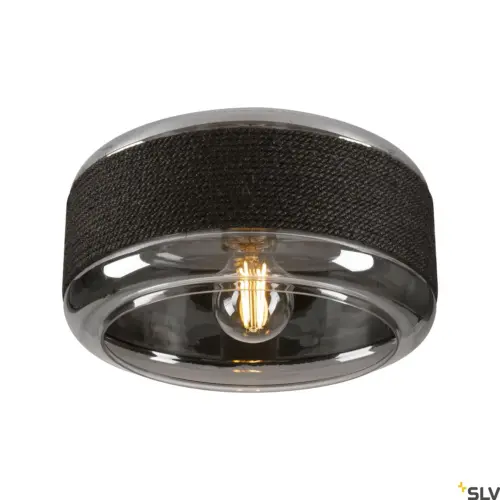 Candeeiro de parede/teto PANTILO ROPE 27 Cilíndrico Prateado