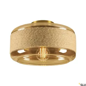 Candeeiro de parede/teto PANTILO ROPE 27 Cilíndrico Dourado