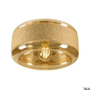 Candeeiro de parede/teto PANTILO ROPE 27 Cilíndrico Dourado