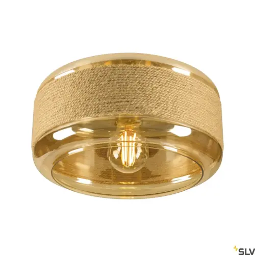 Candeeiro de parede/teto PANTILO ROPE 27 Cilíndrico Dourado