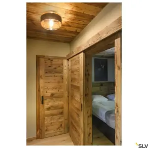 Candeeiro de parede/teto PANTILO ROPE 27 Cilíndrico Dourado