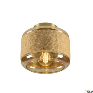 Candeeiro de parede/teto PANTILO ROPE 19 Cilíndrico Dourado