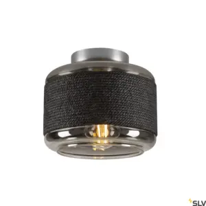 PANTILO ROPE 19 Lampe murale/plafonnier cylindrique argentée