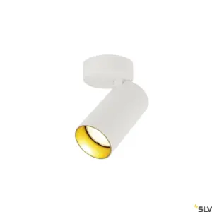 KAMI Lampe murale/plafonnier blanc/or