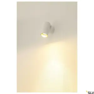 KAMI Lampe murale/plafonnier blanc/or