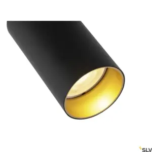 KAMI Lampe murale/plafonnier noir/doré