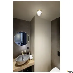 CYFT WAVE Candeeiro de parede/teto Preto