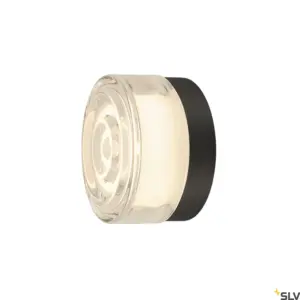 CYFT WAVE Candeeiro de parede/teto Preto