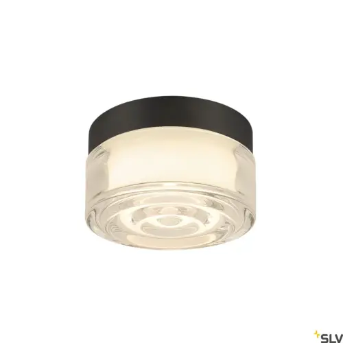 CYFT WAVE Candeeiro de parede/teto Preto