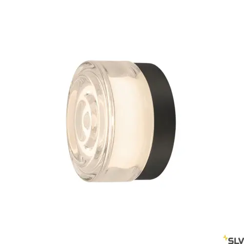 CYFT WAVE Candeeiro de parede/teto Preto