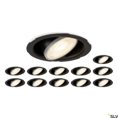 CONJUNTO COMPOSTO POR 12 X ILUMINAÇÃO DE BAIXA UNIVERSAL FASE UNIVERSAL IP20 38° Lâmpada