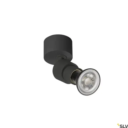 PURI 2.0 Basic Lámpara Pared/Techo Redonda Negro