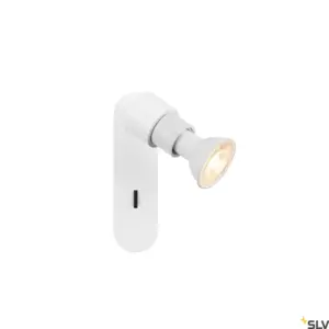 PURI 2.0 Basic Lámpara Pared/Techo Interruptor Redonda Blanco