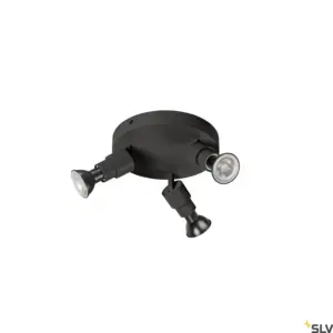PURI 2.0 Basic Wall/Ceiling Lamp Round Black