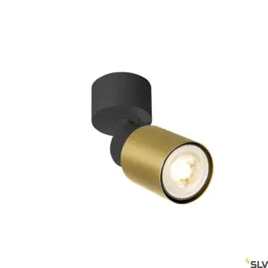 PURI 2.0 Tube Lámpara Pared/Techo Negro/Dorado