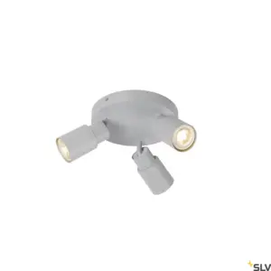 PURI 2.0 Tube Lámpara Pared/Techo Redonda Gris