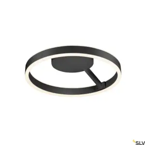 ONE Candeeiro de parede/teto Redondo 130° Preto