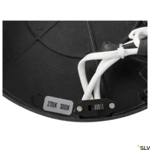 ONE Candeeiro de parede/teto Redondo 130° Preto