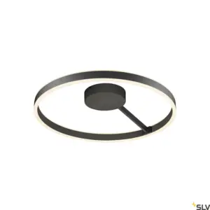 ONE Candeeiro de parede/teto Redondo 130° Preto