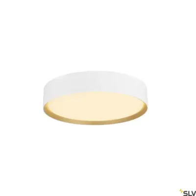 Candeeiro de parede/teto redondo branco/dourado DECONA