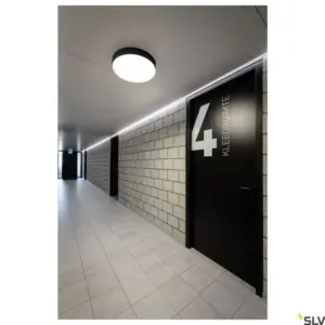 Candeeiro de parede/teto redondo preto/dourado DECONA