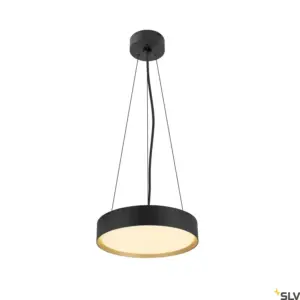 Candeeiro de parede/teto redondo preto/dourado DECONA