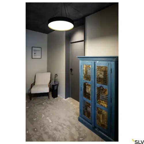 Candeeiro de parede/teto redondo preto/dourado DECONA