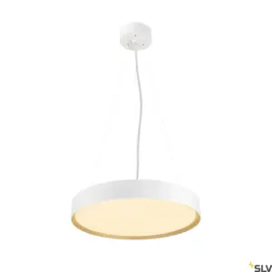 DECONA Round White/Gold Wall/Ceiling Lamp
