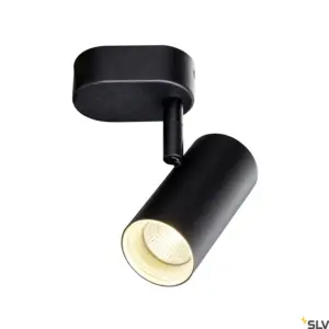 NOBLO® Luminaire mural/plafonnier simple rond noir