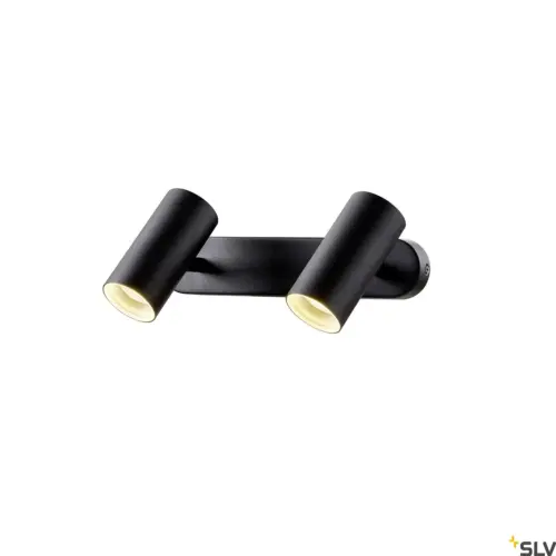 NOBLO® Lampe murale/plafonnier double ronde Noir