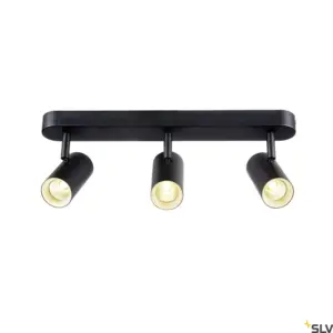 NOBLO® Lampe murale/plafonnier triple ronde Noir