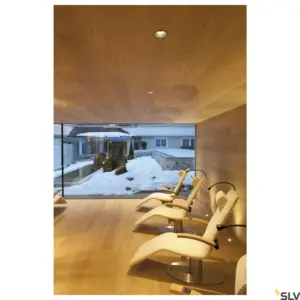 HORN 1 lampe ronde encastrée Noir