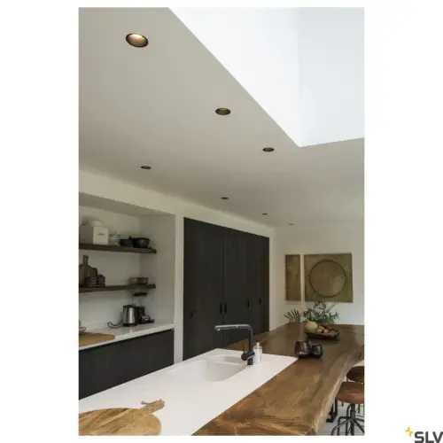 HORN-O Lampe ronde noire