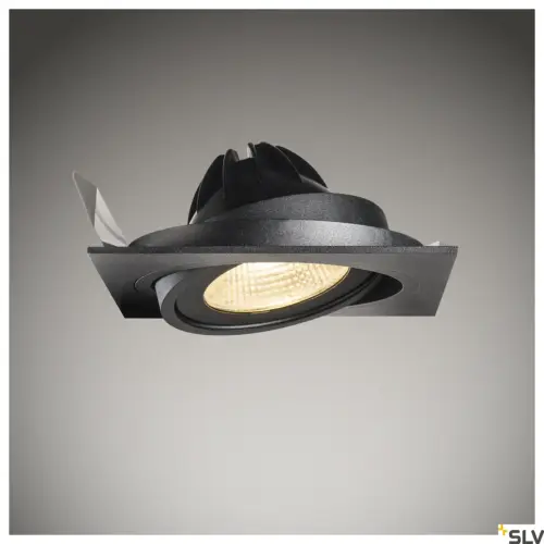 NOUVEAU TRIA 1 lampe carrée noire