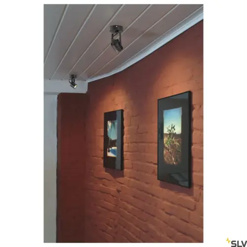 Candeeiro de parede/teto SPOT 79 Redondo Preto