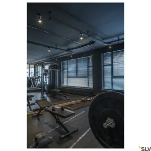 Candeeiro de parede/teto SPOT 79 Redondo Preto