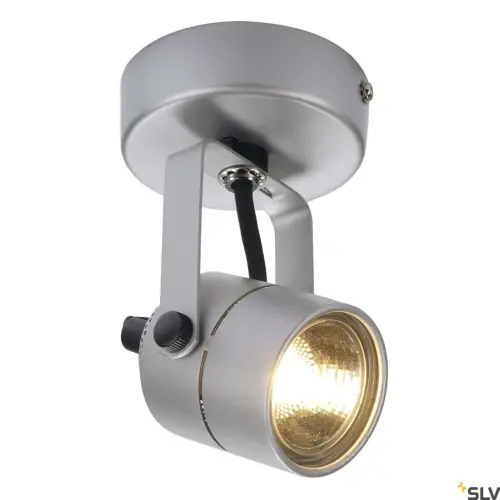 SPOT 79 Lampe murale/plafonnier ronde gris argenté