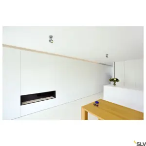 SPOT 79 Lampe murale/plafonnier ronde gris argenté