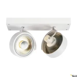 KALU Double applique/plafonnier blanc mat