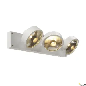 KALU Lampe murale/plafonnier Triple blanc mat