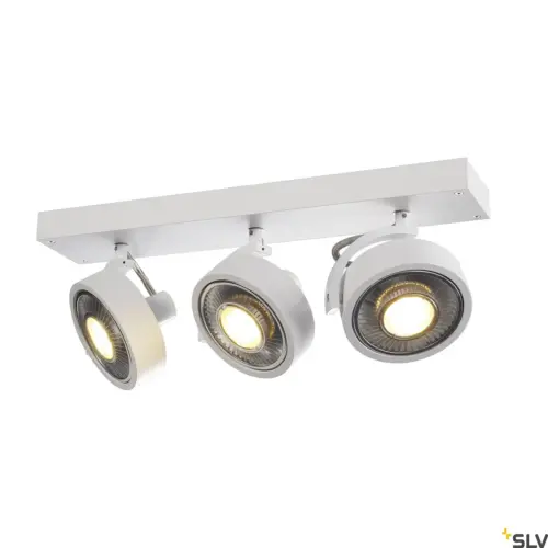 KALU Lampe murale/plafonnier Triple blanc mat