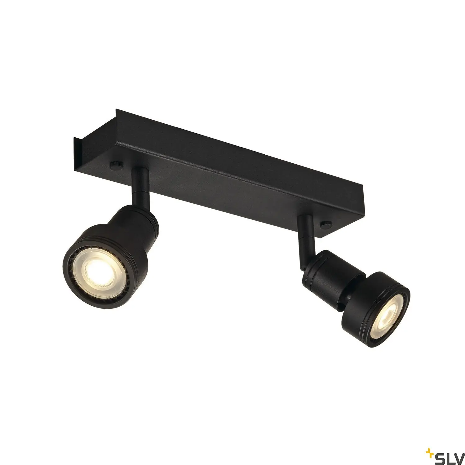 PURI 2 Wall/Ceiling Lamp Double Head Matt Black