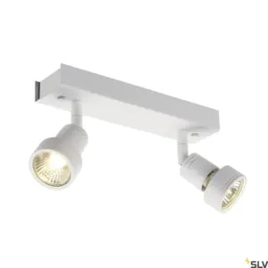 PURI 2 Wall/Ceiling Lamp Double Heads Matt White